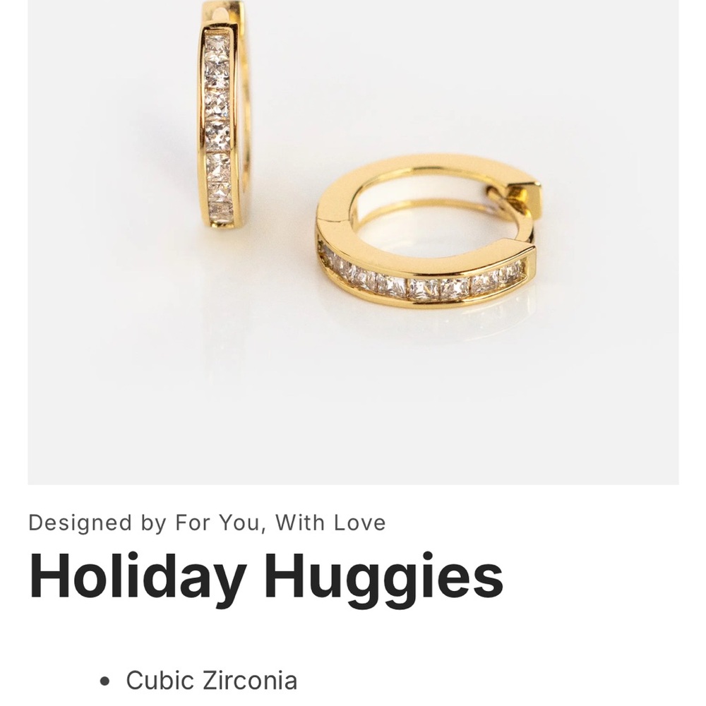 Gold and Silver Holiday Huggies